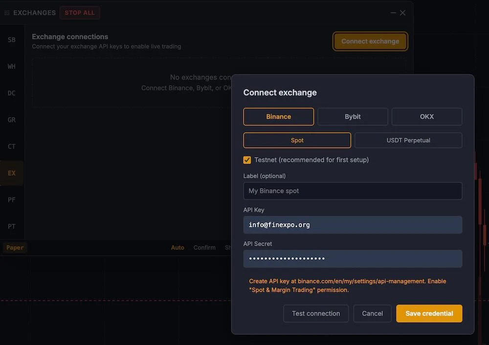 broker connection screen 2